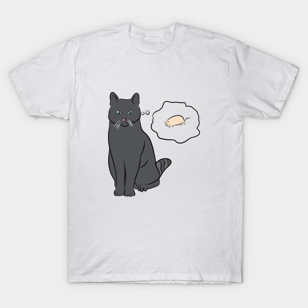 Cat and Mouse T-Shirt by uveyiknur